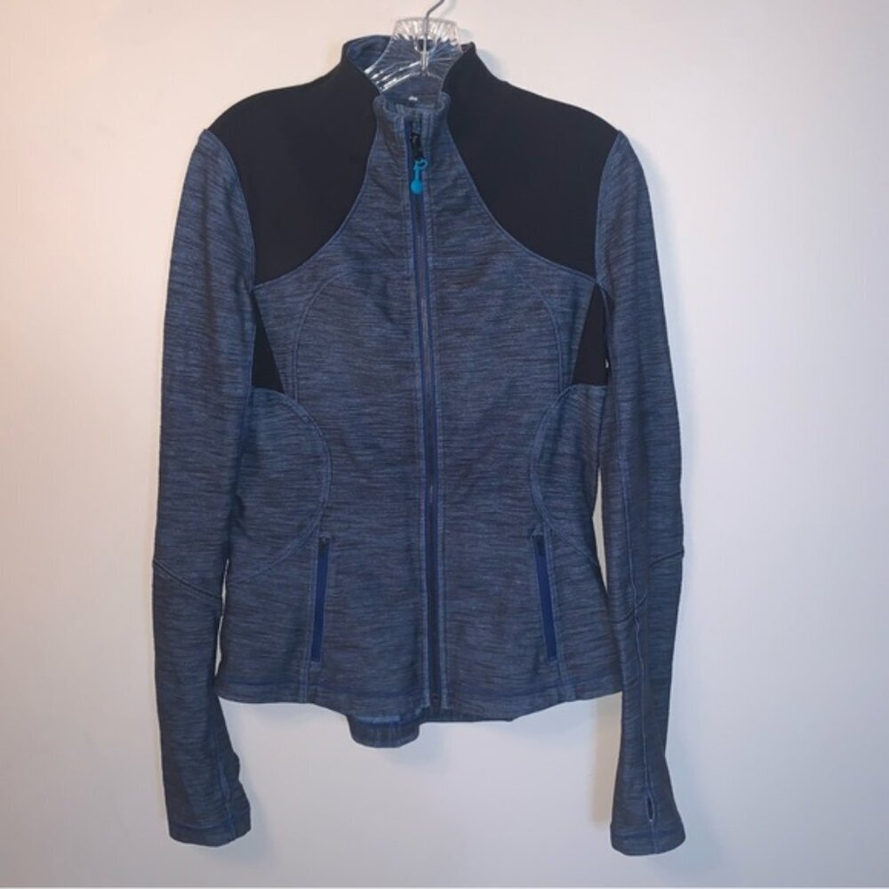 Lululemon Limitless Blue Slub Denim Define Jacket Black 10